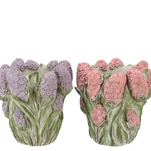 Beton Übertopf Dante Hyazinthe mix 22x22x19cm