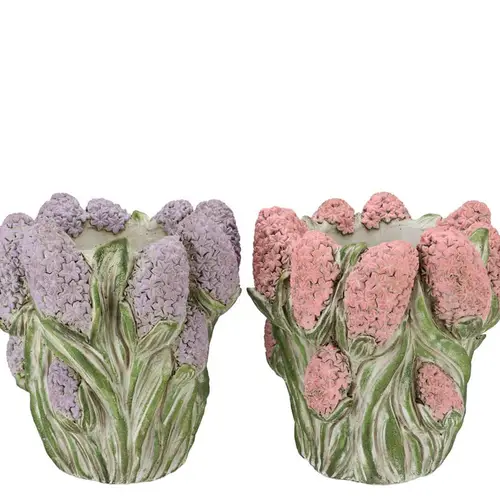 Beton Übertopf Dante Hyazinthe mix 22x22x19cm