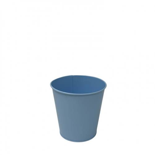 Zink Topf Milo blau D12cm H12cm