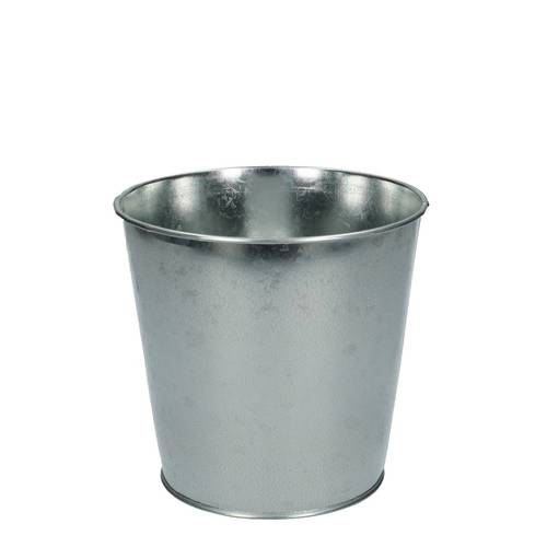 Zink Eimer silber D15cm H12cm