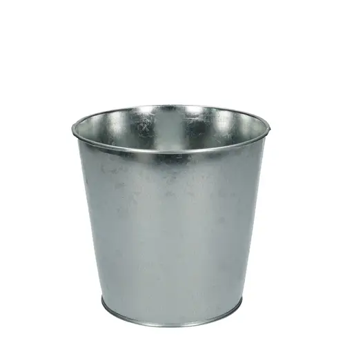 Zink Eimer silber D15cm H12cm