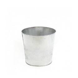 Zink Eimer silber D15cm H12cm