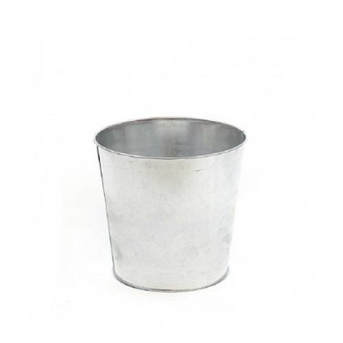 Zink Eimer silber D15cm H12cm