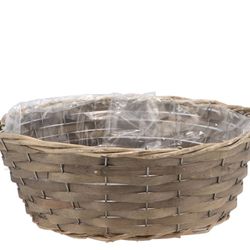Korb Schale rund grau D30cm H12cm