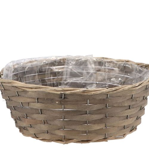 Korb Schale rund grau D30cm H12cm