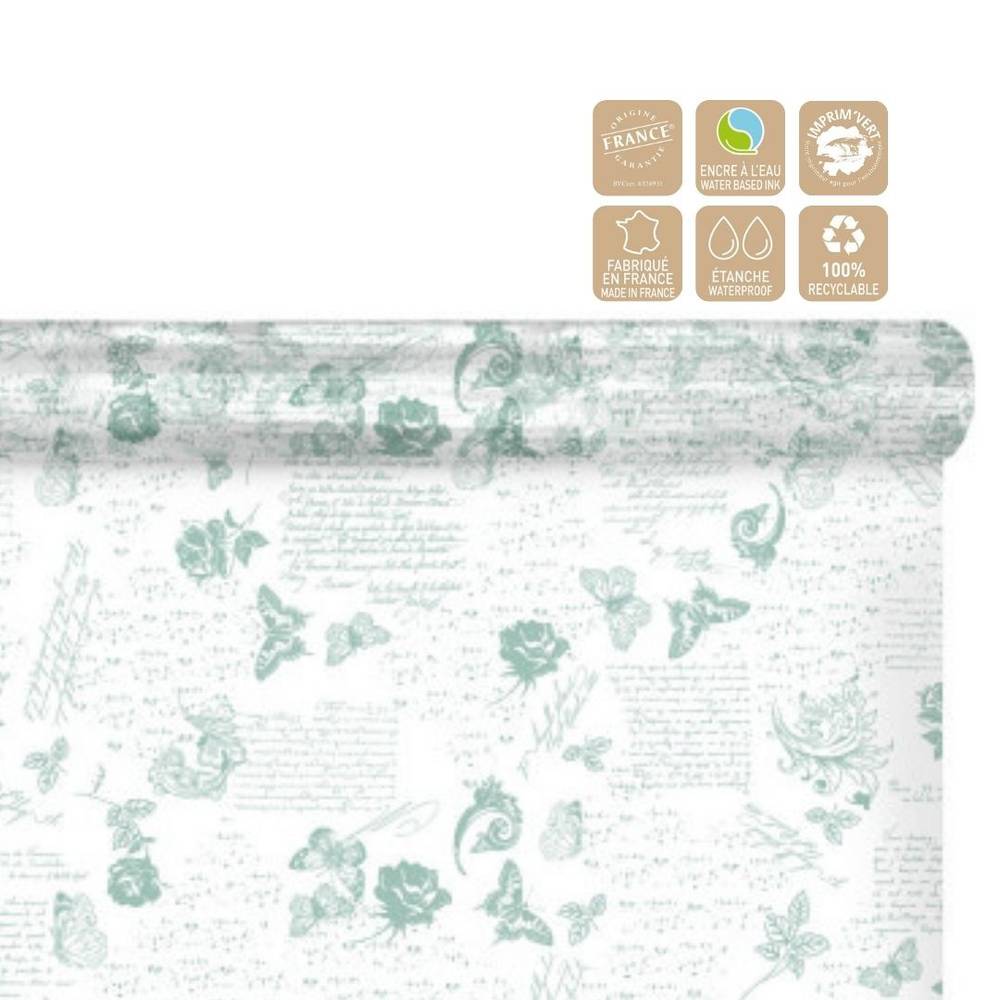 Folie Rolle 80cm Romance blau 100m