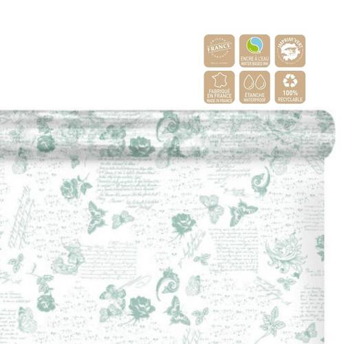 Folie Rolle 80cm Romance blau 100m