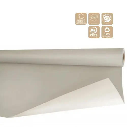 Papier Rolle 80cm Biet grau/weiss 40m 80g