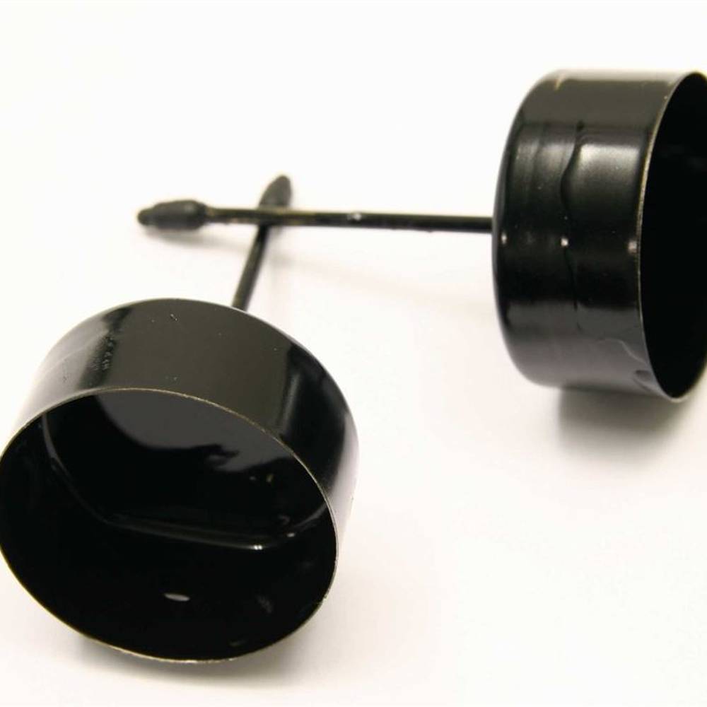 Kerzenständer schwarz D05cm H09cm