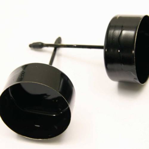 Kerzenständer schwarz D05cm H09cm