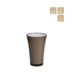 Kunststoff Vase Fizzy grau D14cm H21cm