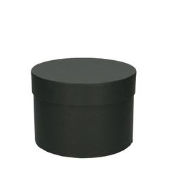 Hatbox Karton schwarz D14cm H10cm