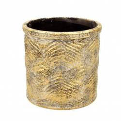 Keramik Swirl gold D19cm H19cm