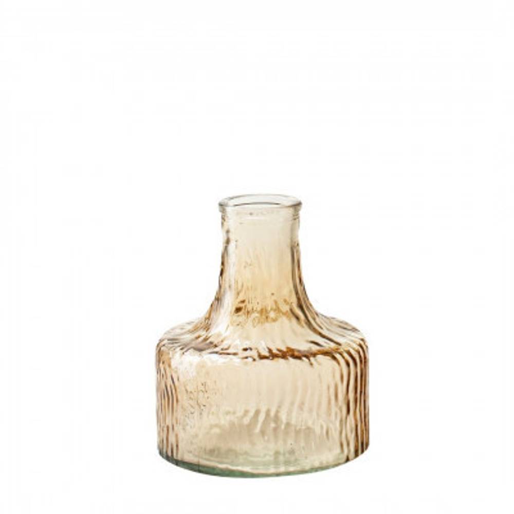 Glas Flasche Patrick creme D04/11cm H13.5cm