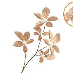 Seiden Holunderblatt gold L81cm