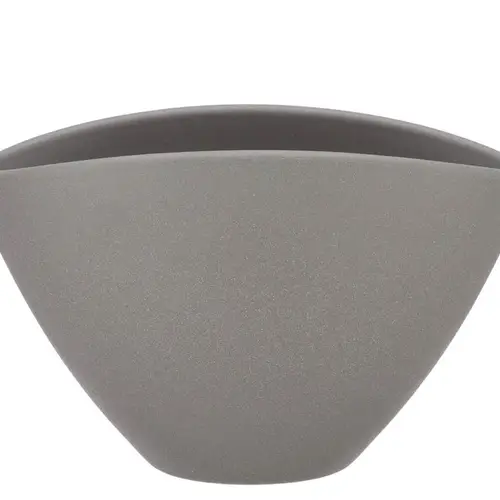 Keramik Orchidee Schale Structure grau 28x17cm