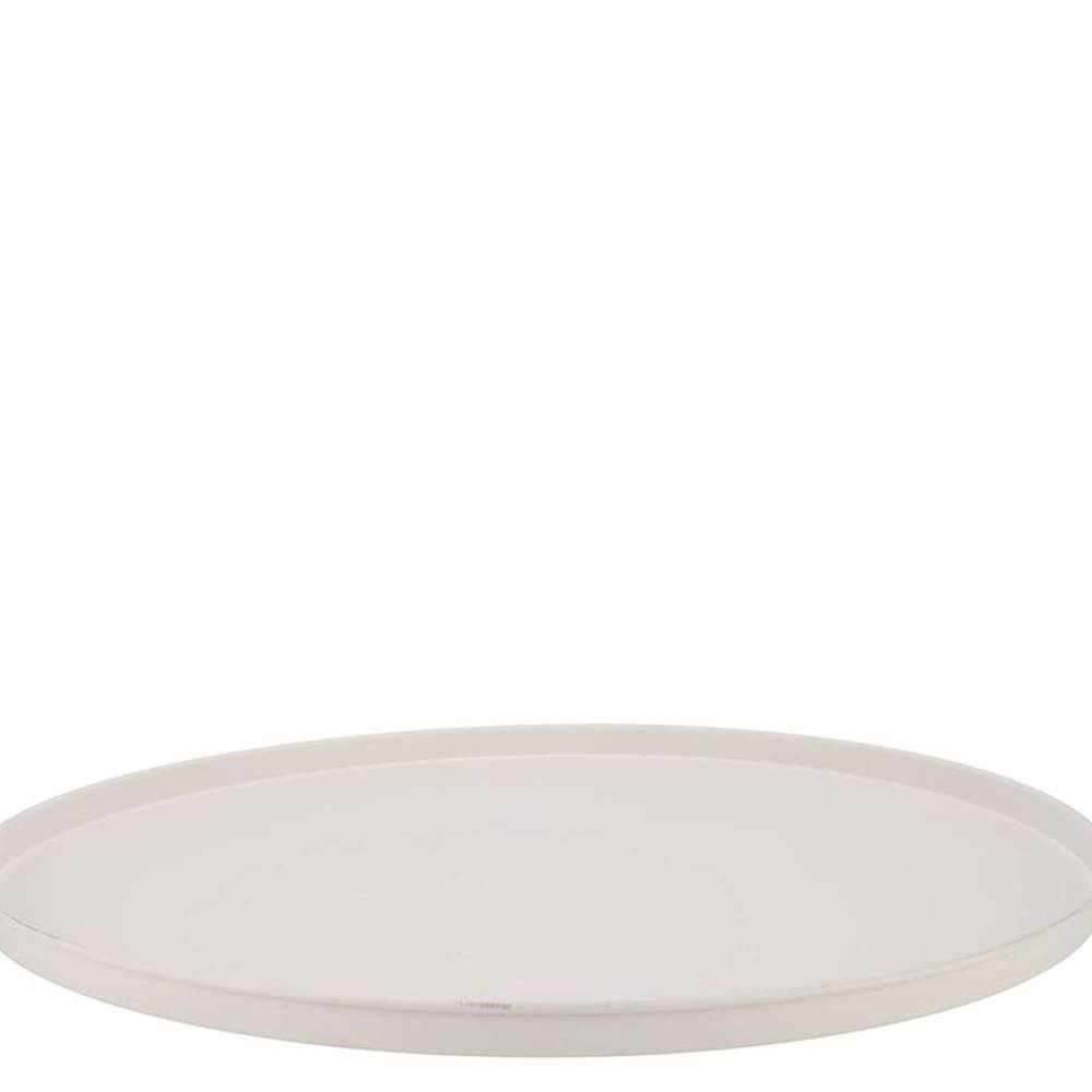 Teller Metall weiss Nordic D46cm H02cm