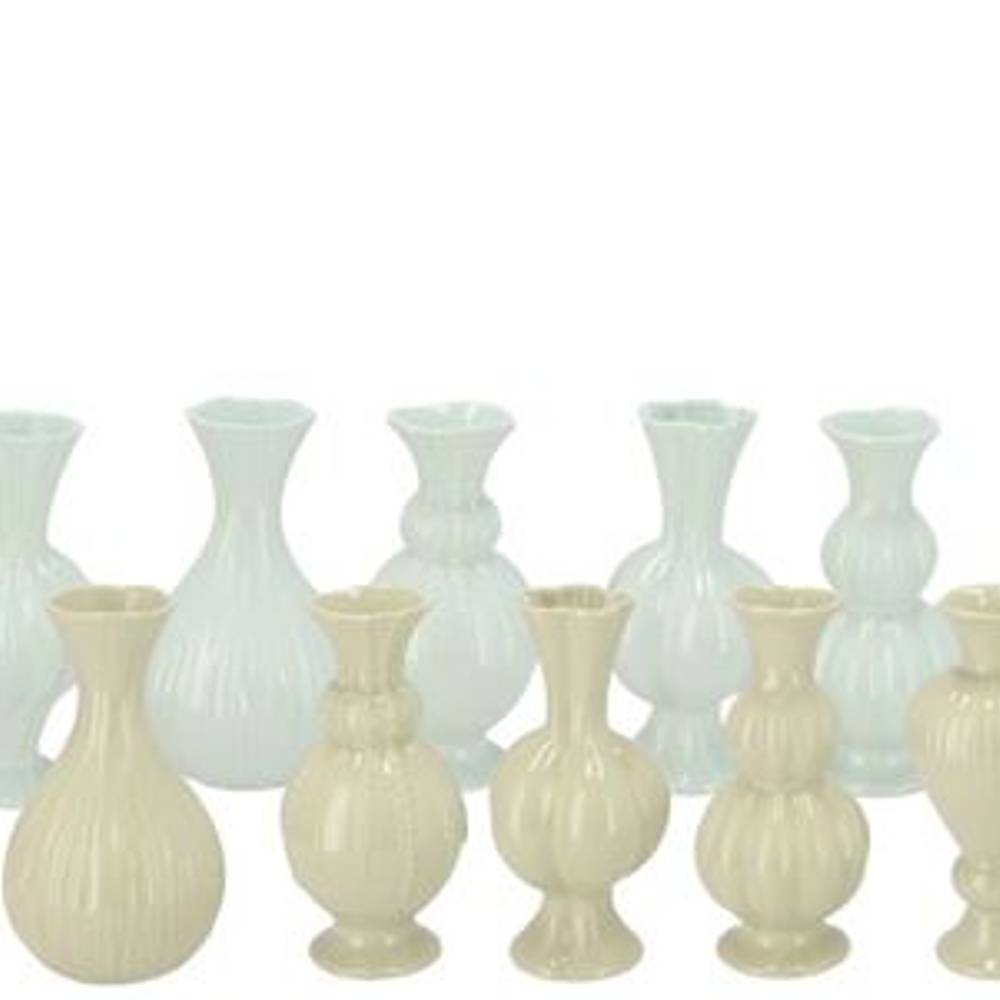 Keramik Vase Lois mix grün 08x08x17cm