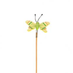 Schmetterling auf Stab Spring gelb L50cm S06cm
