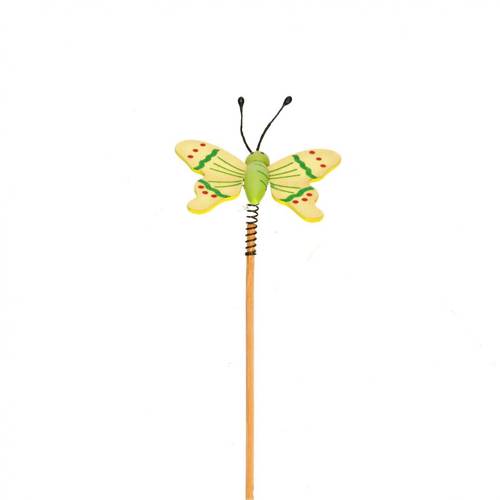 Schmetterling auf Stab Spring gelb L50cm S06cm