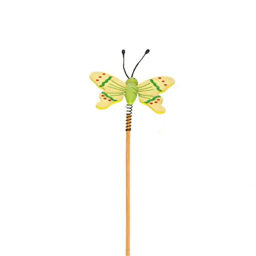 Schmetterling auf Stab Spring gelb L50cm S06cm