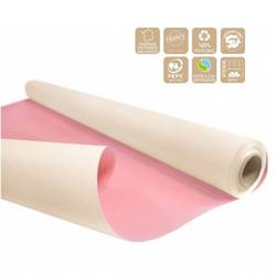 Papier Rolle 80cm Duo rosa/weiss 60gr 40m