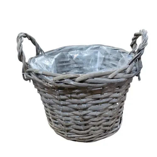 Korb Deluxe grau D20cm H14cm