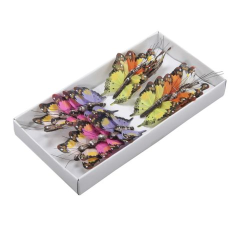 Frühling Schmetterling/draht 5cm X24