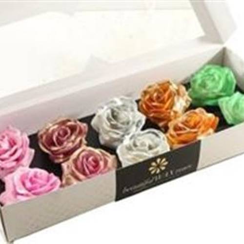 Seiden Wachs Rose Fantasie mix D12cm (090) Blush