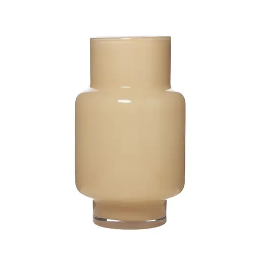 Glas Vase Pien creme D19cm H31cm