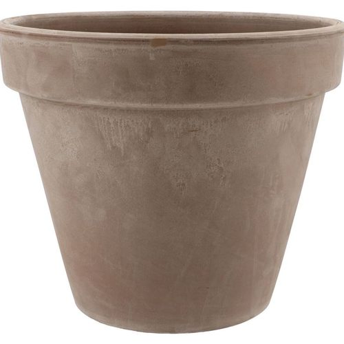 Keramik Übertopf terra choco grau D35cm H31cm