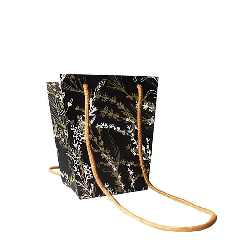 Tasche Arborescen schwarz 11x15x17cm