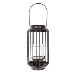 Windlichter Laterne Mescoly schwarz 11x11x32cm