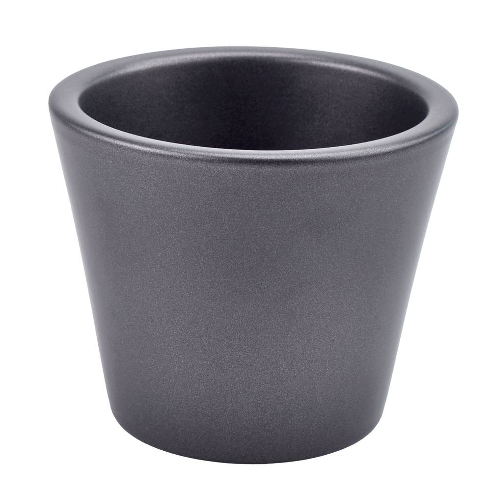 Keramik Übertopf Orchidee Glossy anthrazit D14cm H12cm