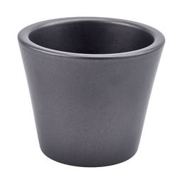 Keramik Übertopf Orchidee Glossy anthrazit D14cm H12cm