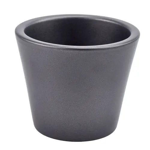 Keramik Übertopf Orchidee Glossy anthrazit D14cm H12cm