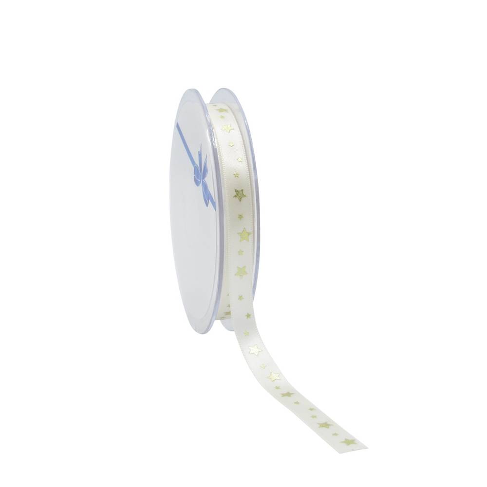 Band Stern creme 10mm 25m