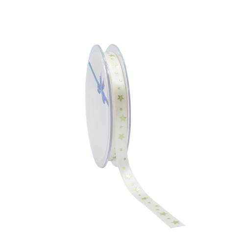 Band Stern creme 10mm 25m