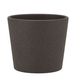 Keramik Orchidee Übertopf dunkel grau D13cm