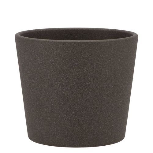 Keramik Orchidee Übertopf dunkel grau D13cm