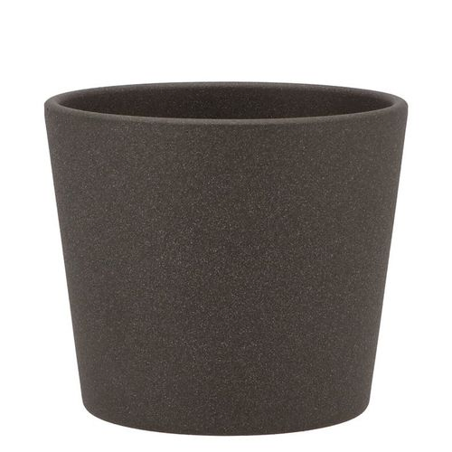Keramik Orchidee Übertopf dunkel grau D13cm
