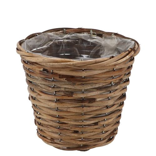 Korb Rotan Rund braun D17cm H14cm