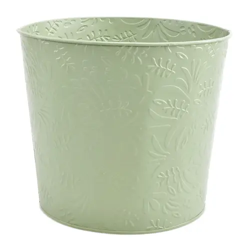 Zink Übertopf Lynn grün D23cm H20.5cm