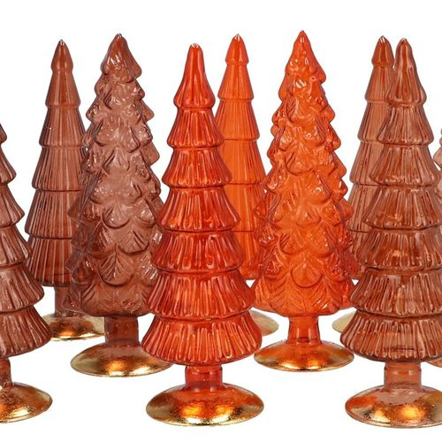 Weihnachtsbaum braun glas  9x35cm