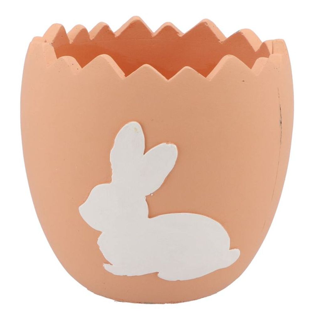 Übertopf Kaninchen orange 17,5x17,5x17cm