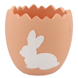 Übertopf Kaninchen orange 17,5x17,5x17cm