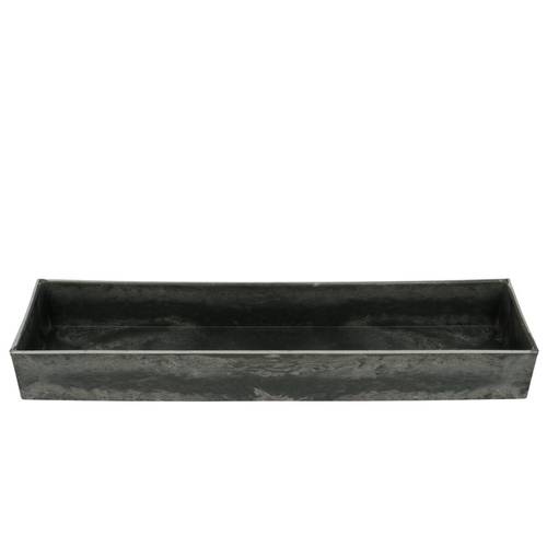 Melamine Schale rechteck grau 42x10.5x05cm
