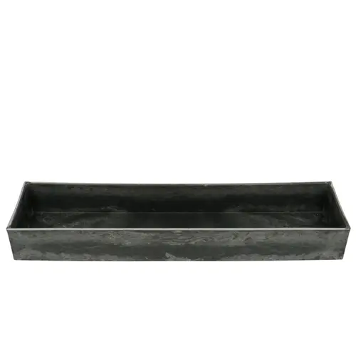 Melamine Schale rechteck grau 42x10.5x05cm