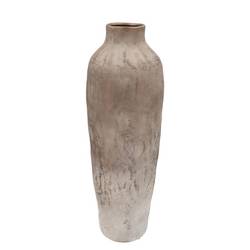Keramik Vase Florence Long bronze/weiss 21x21x64cm