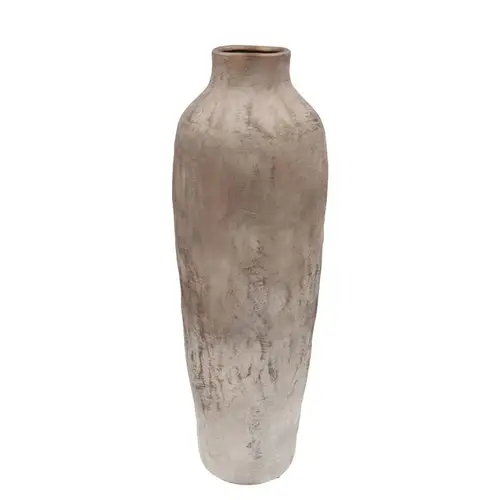 Keramik Vase Florence Long bronze/weiss 21x21x64cm